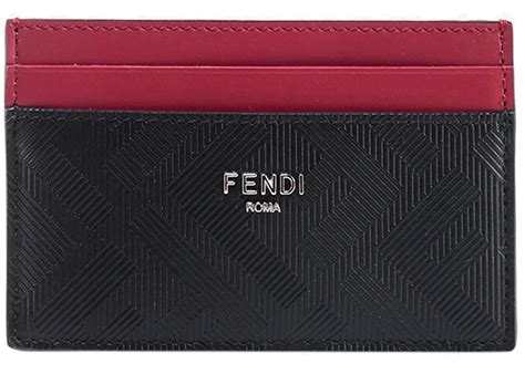 ssense fendi cardholder|Fendi: Black 'FF' Card Holder .